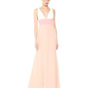 Jill Jill Stuart V-Neck Pink Colorblock Dress - image 1